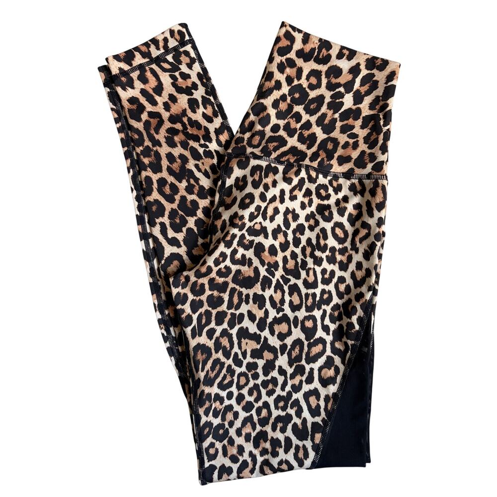 Jo + Jax Jenna Johnson Cheetah Print Leggings (Brown / Black) - Medium